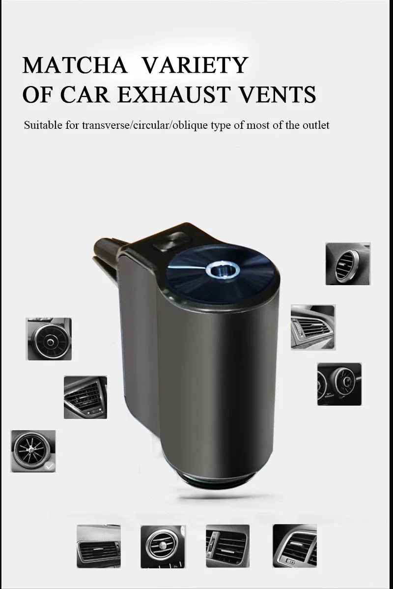 Car Air Freshener Electric Auto Aroma Diffuser Car Air Vent Essential Oil Mist Humidifier Fragrance Diffuser Aromatherapy