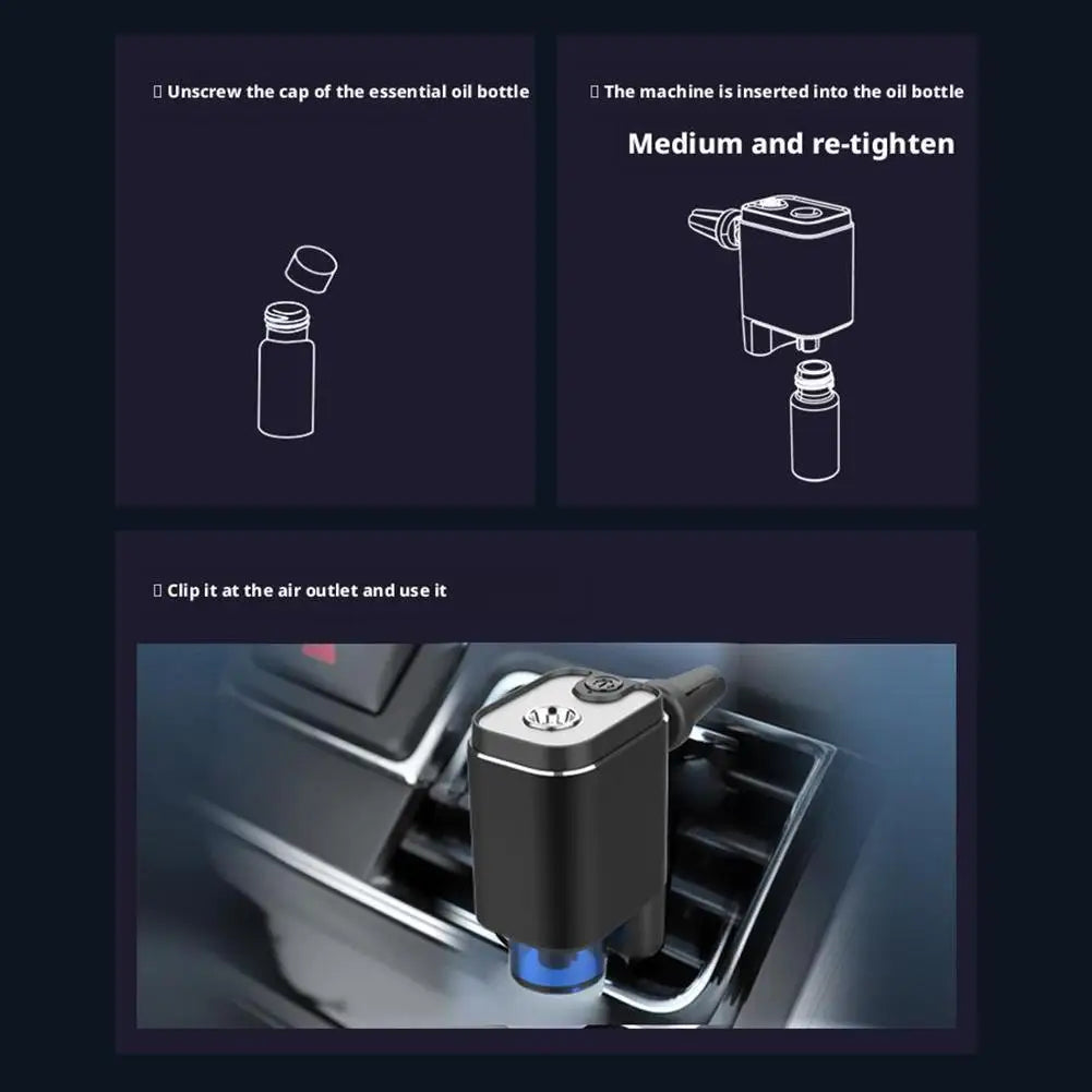 Essential Oils Diffuser Auto Flavoring For Car Air Freshener Automatic Induction Portable Room Aromatizer For Bedroom Office