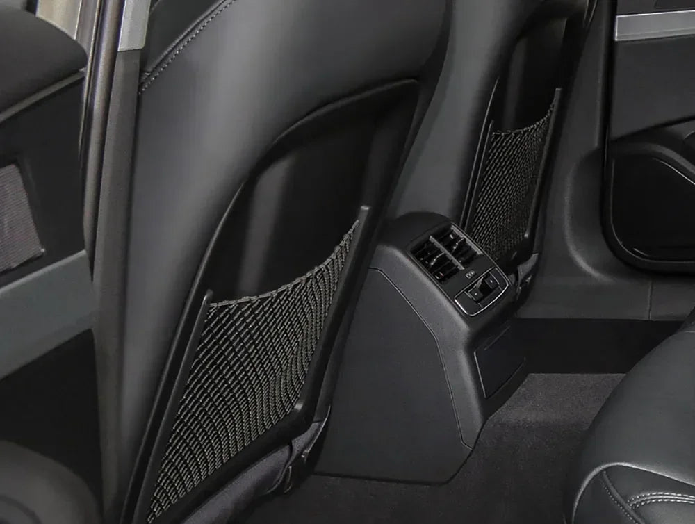 Car Rear Seat Back String Net Mesh Storage Pocket Organizer Auto Interior Accessories For Audi A4 B8 A5 Q3 A3 A6 C7 Q5 B9 Q7