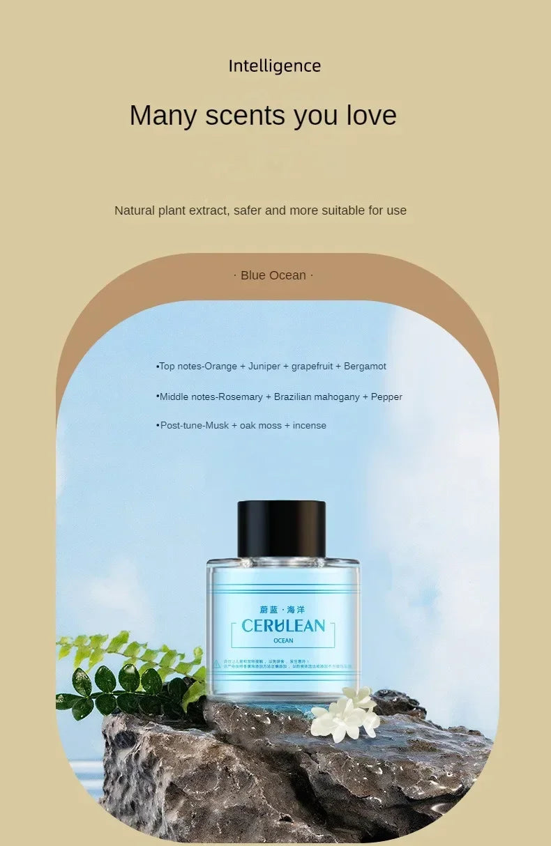 Car mounted perfume aromatherapy automatic spray odor removal aluminum alloy metal colorful atmosphere light star ceiling