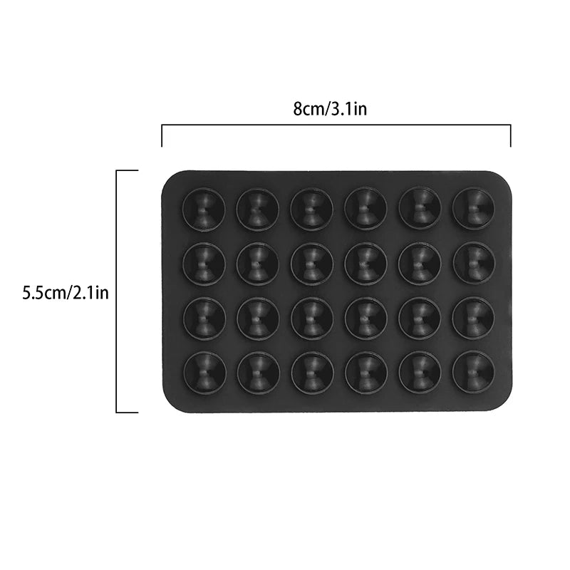 For Phone Fixture Suction Cup Backed Adhesive Silicone Rubber Sucker Pad For Fixed Pad Transparent Backed Silicone Suction Pad
