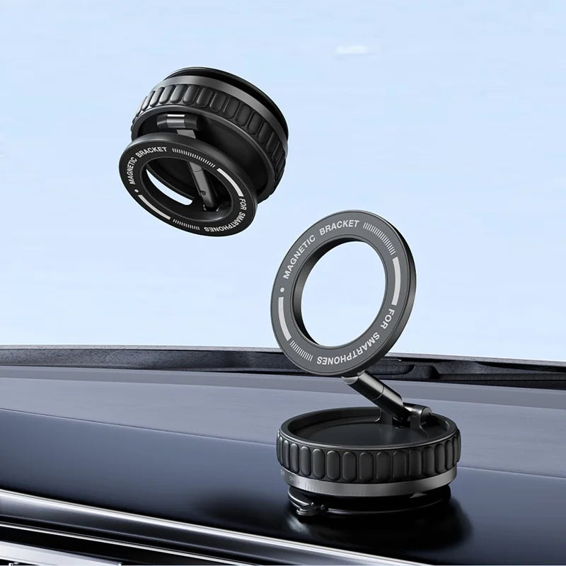 15W Portable K11 Vacuum Magnetic Charging Stand - Strong Suction & Multi-Angle Viewing for Car, Kitchen, Mirror & Fitness