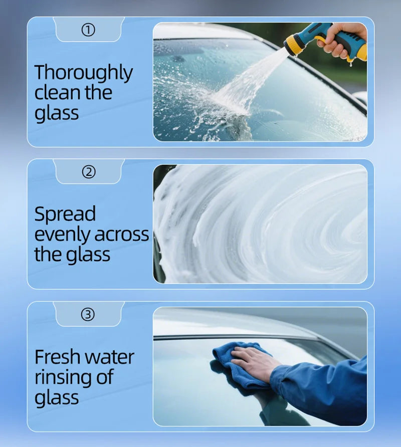 Xiaomi Car Glass Cleaner Gel & Foam Windshield Watermark Remover Anti-Fog Coating, Fast Cleaning for Car Windows, Safe Rainproof