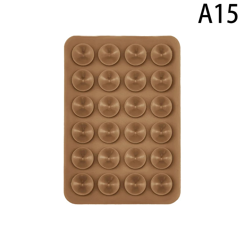 For Phone Fixture Suction Cup Backed Adhesive Silicone Rubber Sucker Pad For Fixed Pad Transparent Backed Silicone Suction Pad