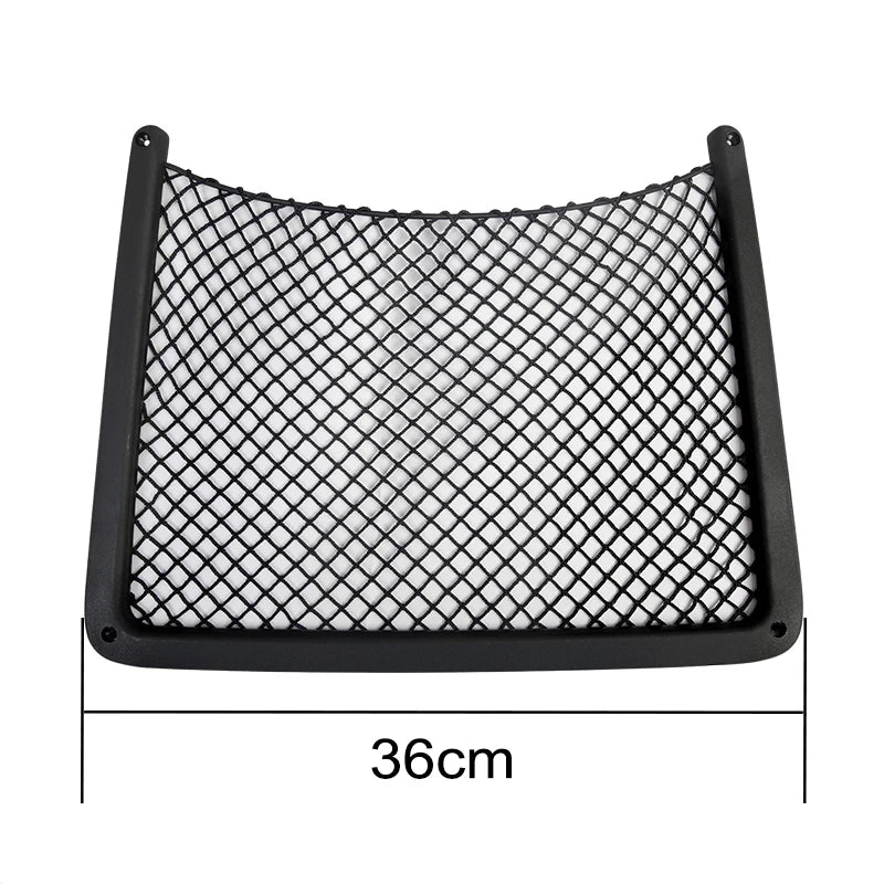 Car Interior Accessories For Audi A4 B8 A5 Q3 A3 A6 C7 Q5 B9 Q7 Rear Seat Back String Net Mesh Storage Pocket Auto Organizer