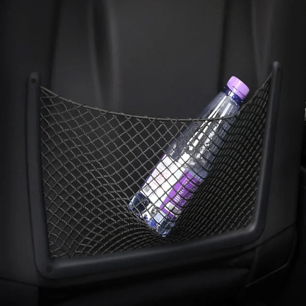 Car Rear Seat Back String Net Mesh Storage Pocket Organizer Auto Interior Accessories For Audi A4 B8 A5 Q3 A3 A6 C7 Q5 B9 Q7
