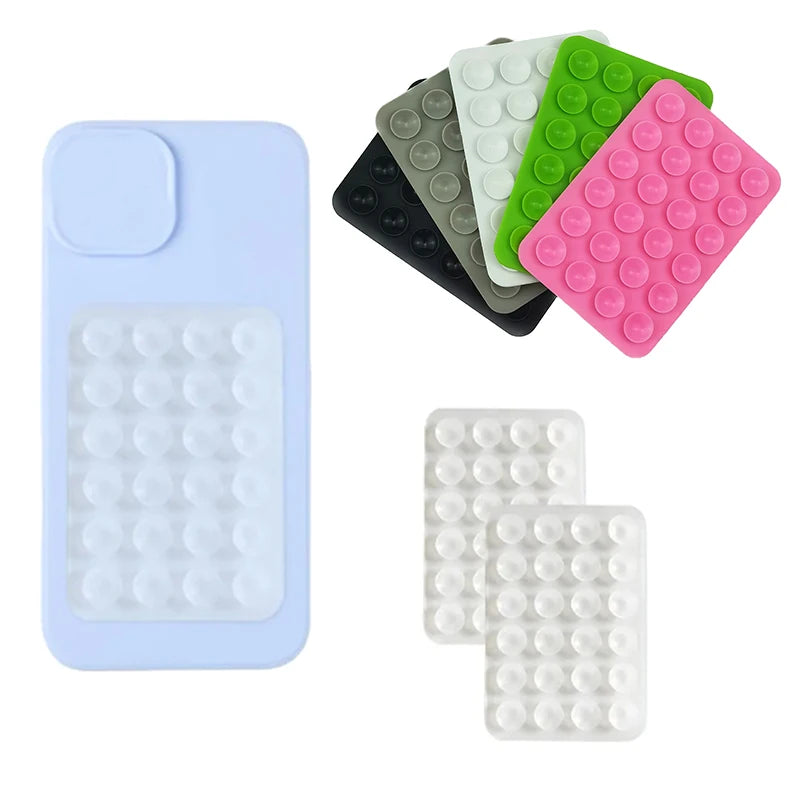 For Phone Fixture Suction Cup Backed Adhesive Silicone Rubber Sucker Pad For Fixed Pad Transparent Backed Silicone Suction Pad