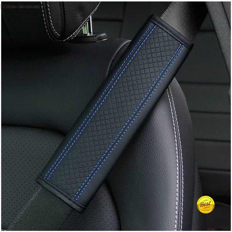 Car accessories seat belt PU Leather Safety Belt Shoulder Cover Breathable Protection Seat Belt Padding Pad Auto Interior Access