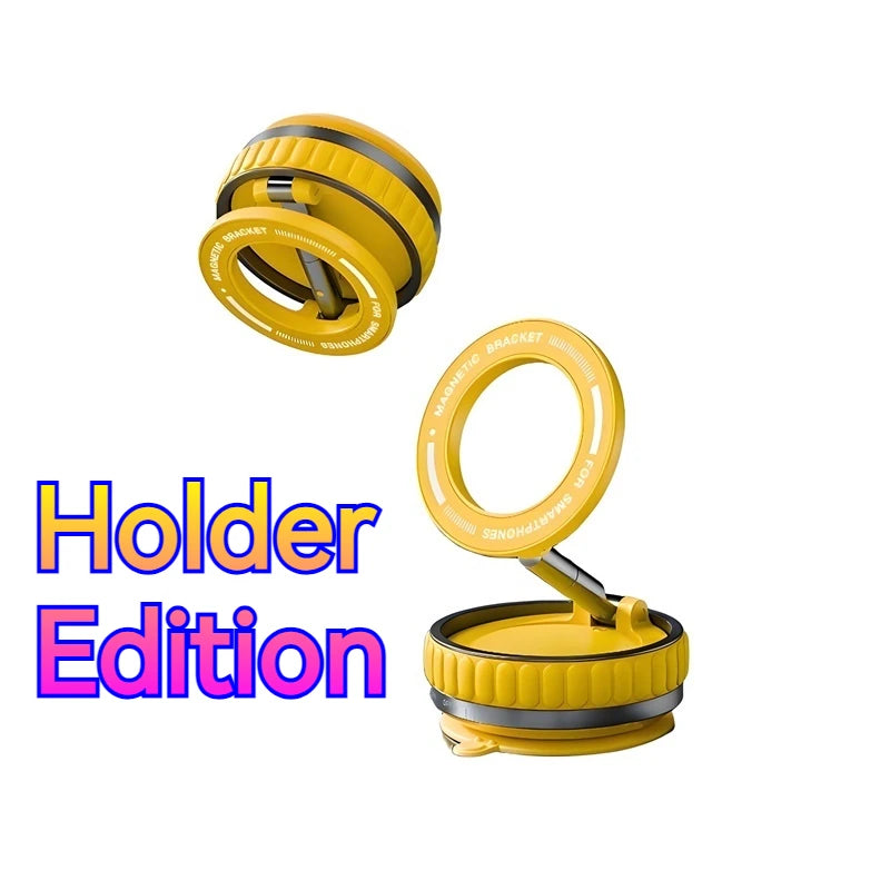 15W Portable K11 Vacuum Magnetic Charging Stand - Strong Suction & Multi-Angle Viewing for Car, Kitchen, Mirror & Fitness