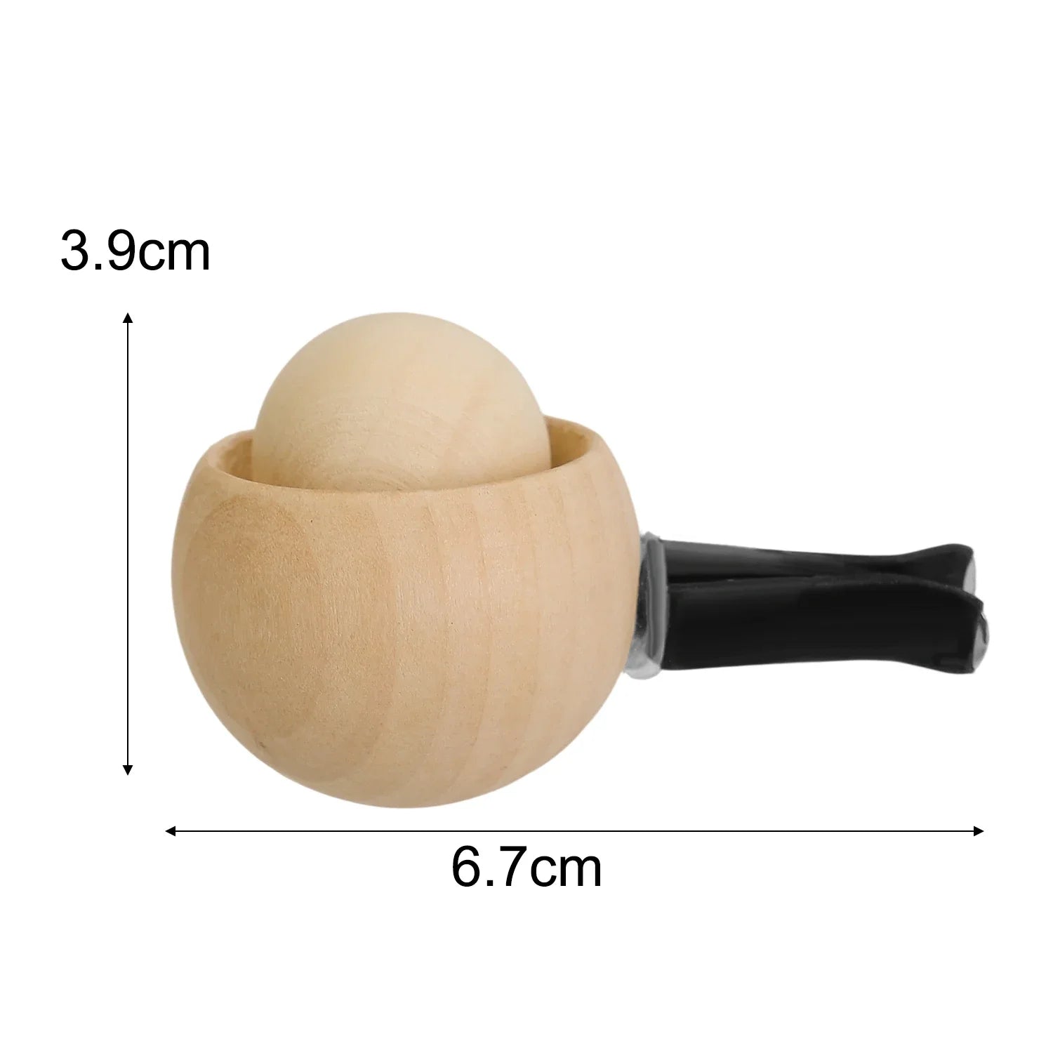 2Types Eco-Friendly Car Wood Egg Shape Vent Clip Diffuser for Essential Oils Odor Eliminator Auto Vent Air Freshener Accessories