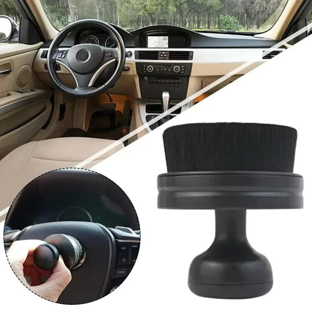 Car Tire Brush Dust Removal Artifact Brush Seal Design with Cover High Density Portable Car Brush Car Cleaning Tools Accessories