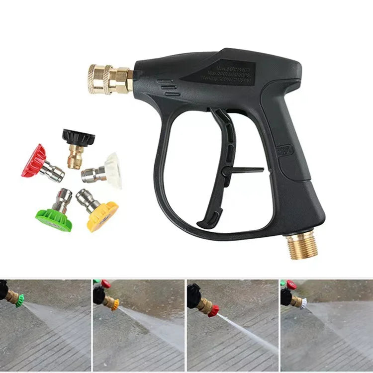 High - Pressure Washer Set - 300 bar, Multi - Purpose, 1L Foam Cannon, 5 Nozzles, M22 - 14 Connection, 1/4 Quick Connect