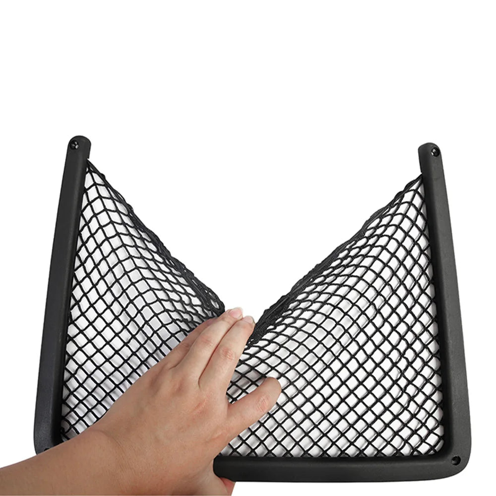 Car Interior Accessories For Audi A4 B8 A5 Q3 A3 A6 C7 Q5 B9 Q7 Rear Seat Back String Net Mesh Storage Pocket Auto Organizer