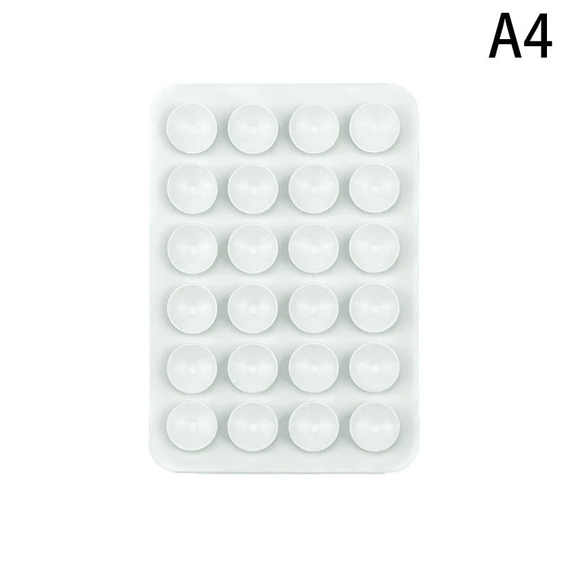 For Phone Fixture Suction Cup Backed Adhesive Silicone Rubber Sucker Pad For Fixed Pad Transparent Backed Silicone Suction Pad