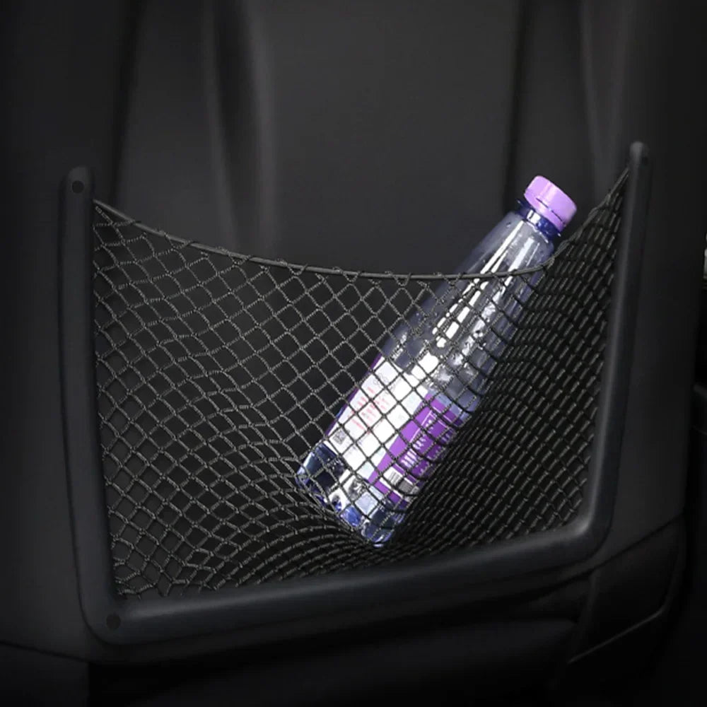 Car Rear Seat Back String Net Mesh Storage Pocket Organizer Auto Interior Accessories For Audi A4 B8 A5 Q3 A3 A6 C7 Q5 B9 Q7