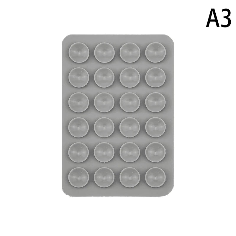 For Phone Fixture Suction Cup Backed Adhesive Silicone Rubber Sucker Pad For Fixed Pad Transparent Backed Silicone Suction Pad