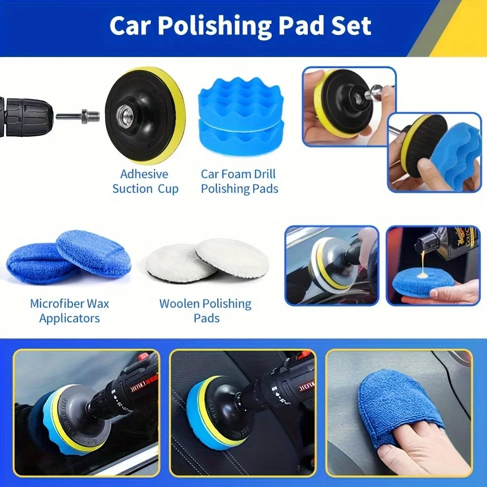 27 Pcs RV Car Wash Kit, Car Accessories, Cleaning Supplies, Car Cleaning Brush, Car Repair Kit, Car Repair Brush, Bathroom