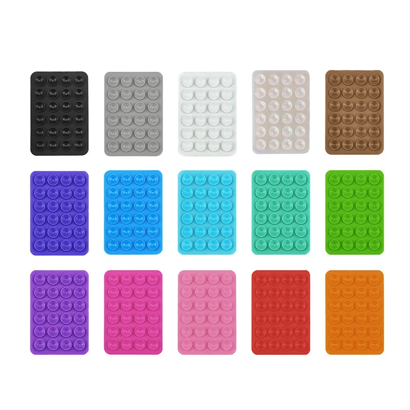 For Phone Fixture Suction Cup Backed Adhesive Silicone Rubber Sucker Pad For Fixed Pad Transparent Backed Silicone Suction Pad
