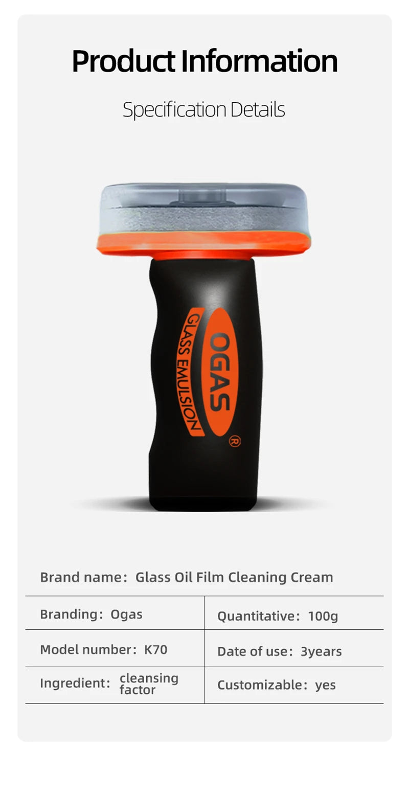 Xiaomi Car Glass Cleaner Gel & Foam Windshield Watermark Remover Anti-Fog Coating, Fast Cleaning for Car Windows, Safe Rainproof